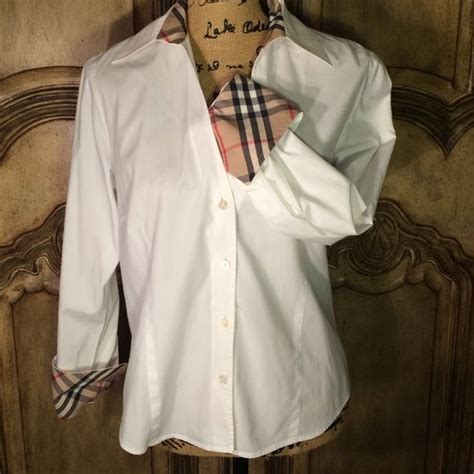 white burberry shirt dress|Burberry white shirt price.